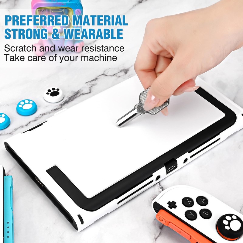 DLseego Protective Cover for Switch 2 Console,Anti Scratch Sturdy Dockable