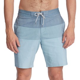 BILLABONG Traje de baño elástico de Rendimiento estándar para Hombre, pantalón Corto de natación Tribong Lo Tides, Costura Exterior de 19 Pulgadas, Niebla (Haze), 36