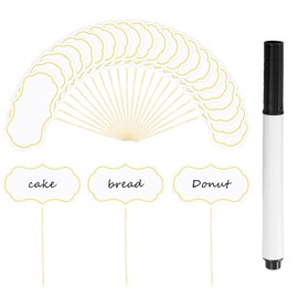 100 Message Signs, 1 Writing Pen, Buffet Sign, Buffet Sign, Labels for Labeling, Toothpick Flag