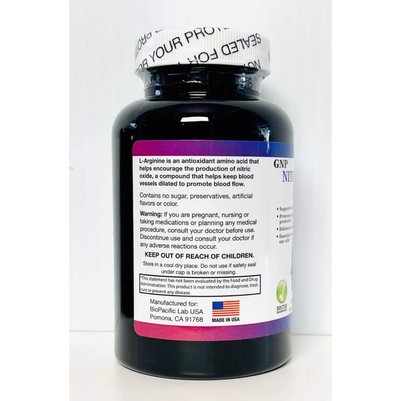 GNP 2 Pack Nitric Oxide NOS 120 capsules For Heart,