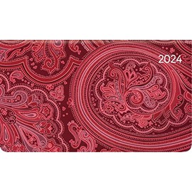 Ladytimer Pad Arabian Pattern 2024 - Pocket Calendar 15.6 x 9 cm - Pattern - Weekly - 128 Pages - Note Book - Alpha Edition