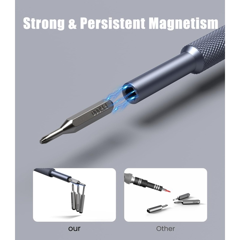 BUXIUGAN Precision Screwdriver Set, 24 in 1 Professional Magnetic Bits