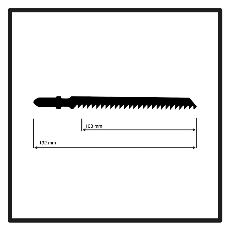 Dewalt DT2085-QZ Metal Cutting Jigsaw Blades, HSS, 132 mm (Pack