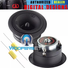 Digital Designs DD AUDIO VO-MBTN125 1" 100W MICRO BULLET 4OHM TITANIUM DOME NEO CAR TWEETERS NEW