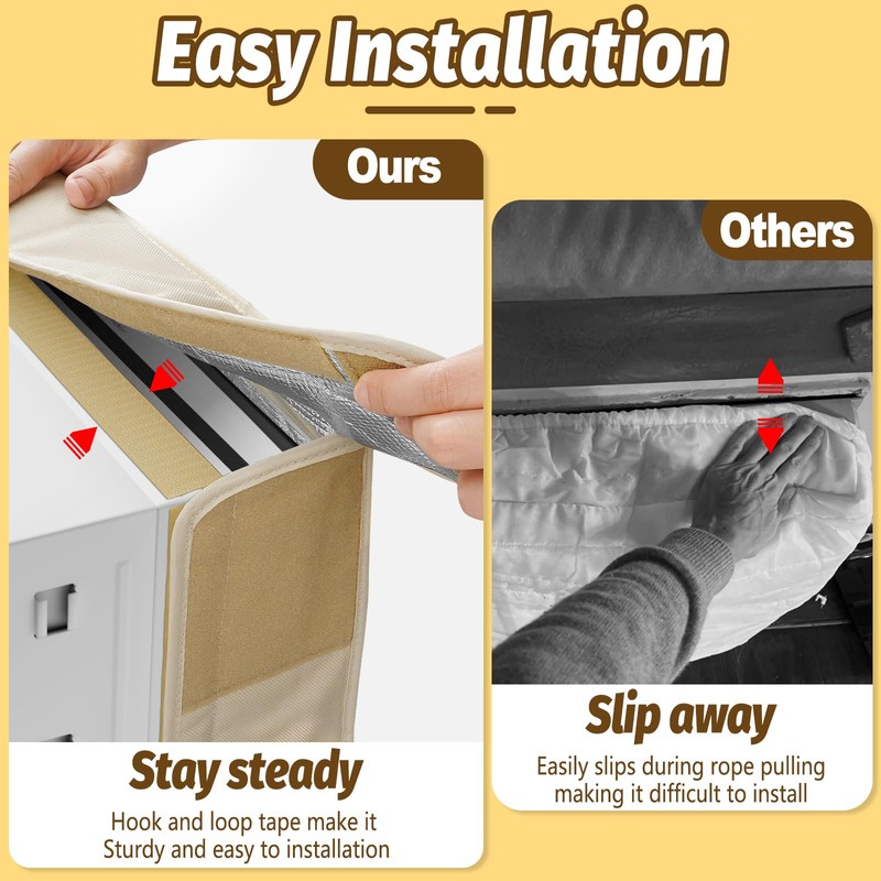 Air Conditioner Cover Indoor - Window Ac Covers for Inside,