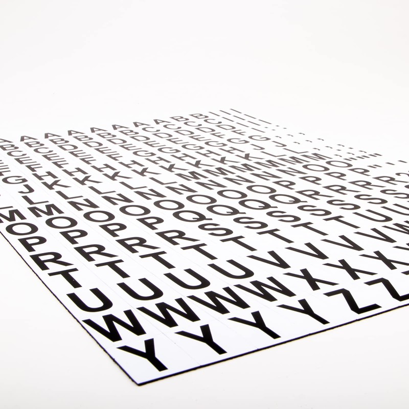 magnets4you | Magnetbuchstaben Set - 240 Zeichen | große magnetische