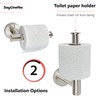 SAYONEYES Brushed Nickel Toilet Paper Holder Wall Mount –SUS304 Stainless