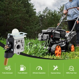 partszen HC-150 Carburetor for Echo HC-151 HC-160 HC-161 HC-180 HC-181 HC-200 HC-201 PB-230LN PB-231LN ES-230 ES-231 SRM-265 SRM-265T SRM-266U for Husqvarna 125BT Trimmer Parts with Tune Up Kit