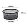 Galepromot 1Pc Black Metal Paper Clip Holder Mesh Paperclip Bowl