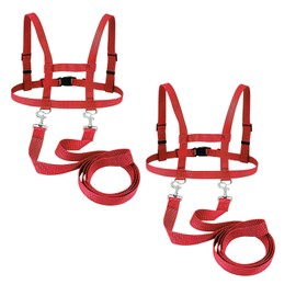 Pack of 2 Horse Lead for Playing for Children, Horse Harness for Children for Boys and Girls, Role Play, Outdoor Horse Lead Children for Children from 3 Years, Suitable for Children's Straps, Safety