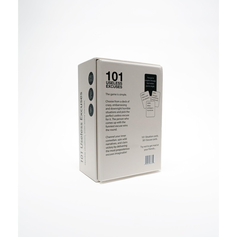 101 Useless Excuses- Card Game, Party Game for Friends