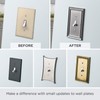 Franklin Brass Wood Square (6-Pack) Outlet Covers Unfinished Wood 1-Gang