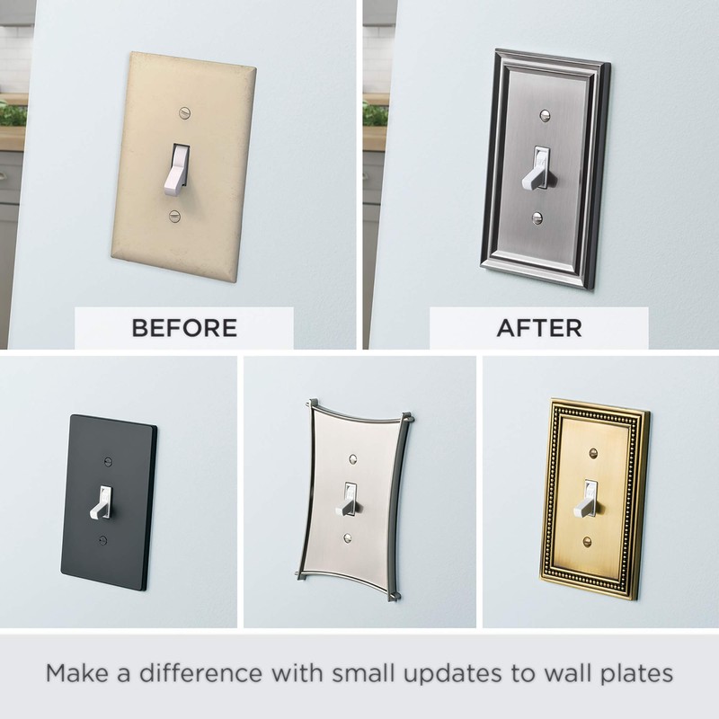 Franklin Brass Wood Square (6-Pack) Outlet Covers Unfinished Wood 1-Gang