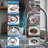 3-in-1 Kitchen Sink Drain Strainer, Pop Up Sink Stopper with