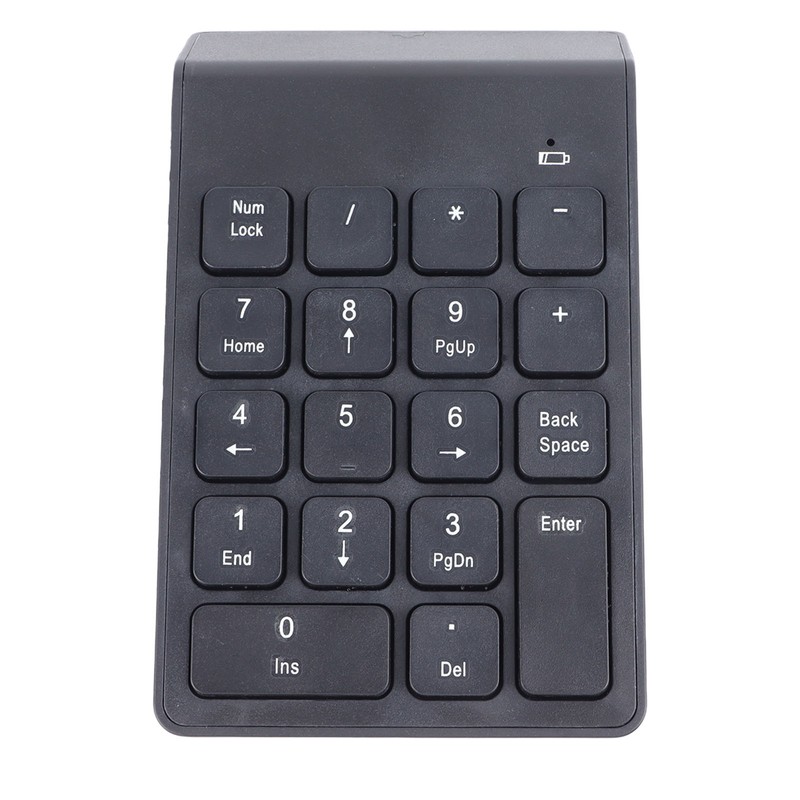 Wireless Number Pad BT5.0 Black 18 Keys Battery Powered Widely