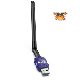 Class 1 Long Range Bluetooth Adapter for PC, QGOO USB Bluetooth Adapter for PC 5.3+EDR, Bluetooth Dongle Bluetooth Receiver Support Windows10/8.1/8/7（blue-127）