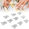 100pcs Cat Shape Paper Clips Increased Slip Resistance Rustproof Metallic