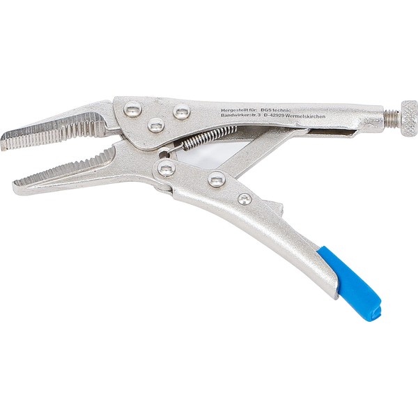 BGS 506 | Locking Long Nose Grip Pliers | extra short | 125 mm