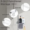 YoHyien Stainless Steel Shower Caddy No Drill, Shower Soap Holder