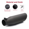 LCGP 2.25 Inch Inlet Exhaust Tip 2.25" x 3.5" x
