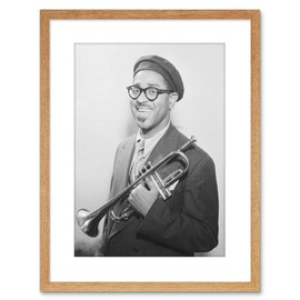 Music Vintage Photo Portrait Jazz Legend Dizzy Glassspie Frame Print F97X7615