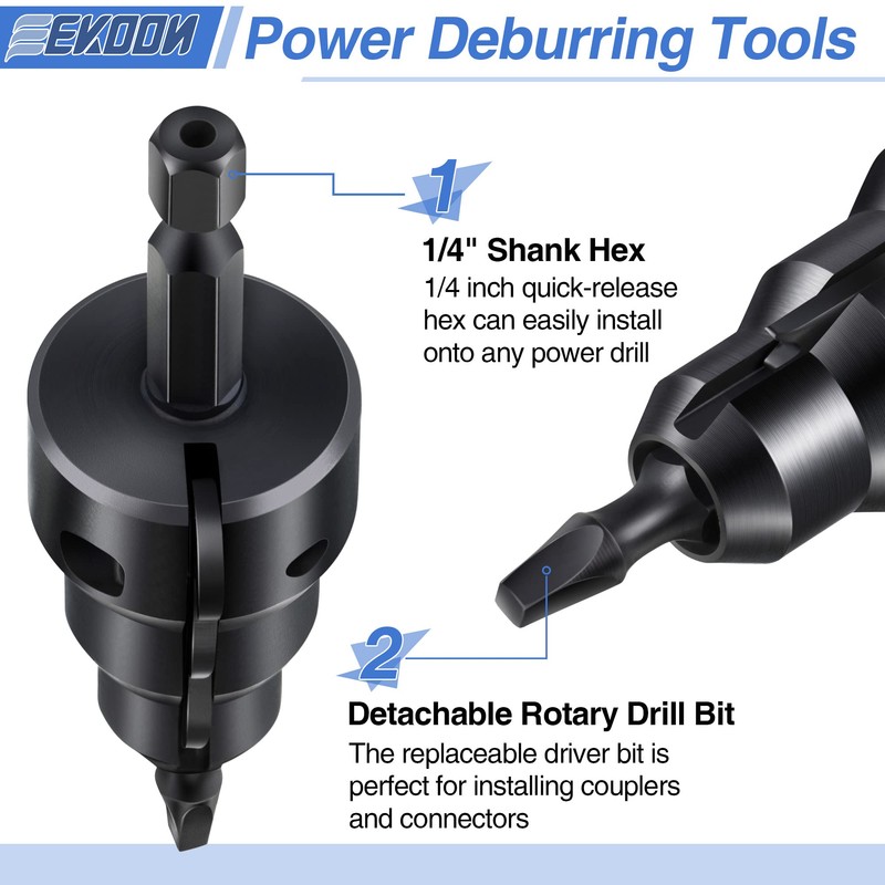 Feekoon Power Conduit Reamer with Improved Bit Retention, Reamer Tool