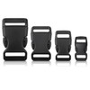 32 Pack Contoured Paracord Buckles, 3/8 Inch, 5/8 Inch, 3/4