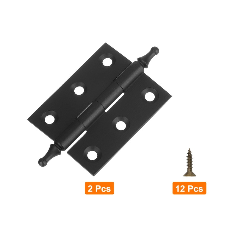 sourcing map 2Pcs 2 x 0.91 Inch Door Hinge Solid