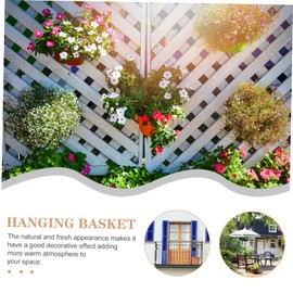 Mikinona Woven Storage Basket for Desktop and Wall Versatile Seagrass Holder for Sundries Fresh and Dried Flowers Large Sized Hanging Basket for Home Organization and Decoration