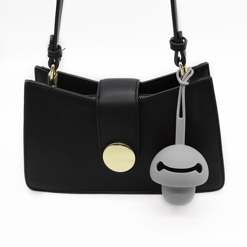 Pacifier Holder case,2pcs Silicone Portable Pacifier Pouch,BPA-Free(Grey+Rose Pink)