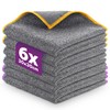 Lavandola 6X Allzweck Mikrofasertücher für Deinen Haushalt - Fusselfreie &