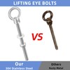 1/4" x 6" Eye Bolt, 304 Stainless Steel Eye Bolts