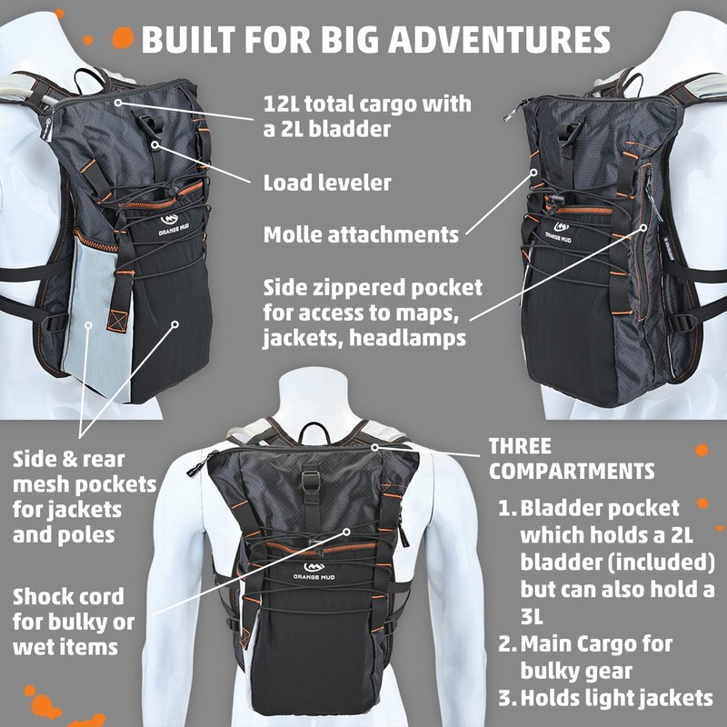 Adventure Pack 12L, Black 3.0