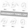 VALICLUD Toalla de Microfibra para Cabello Súper Absorbente Gorro para