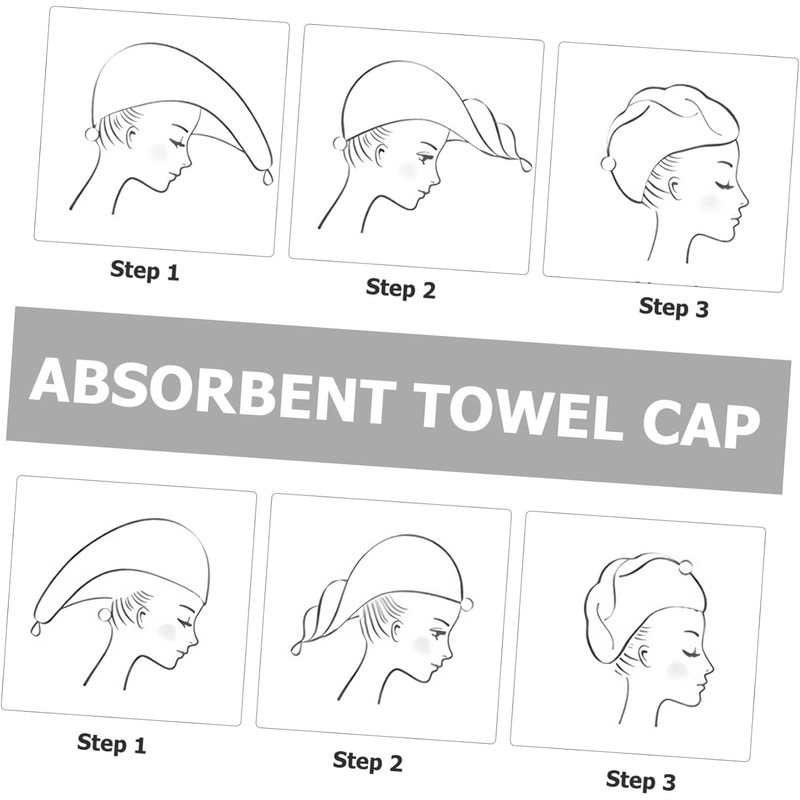 VALICLUD Toalla de Microfibra para Cabello Súper Absorbente Gorro para