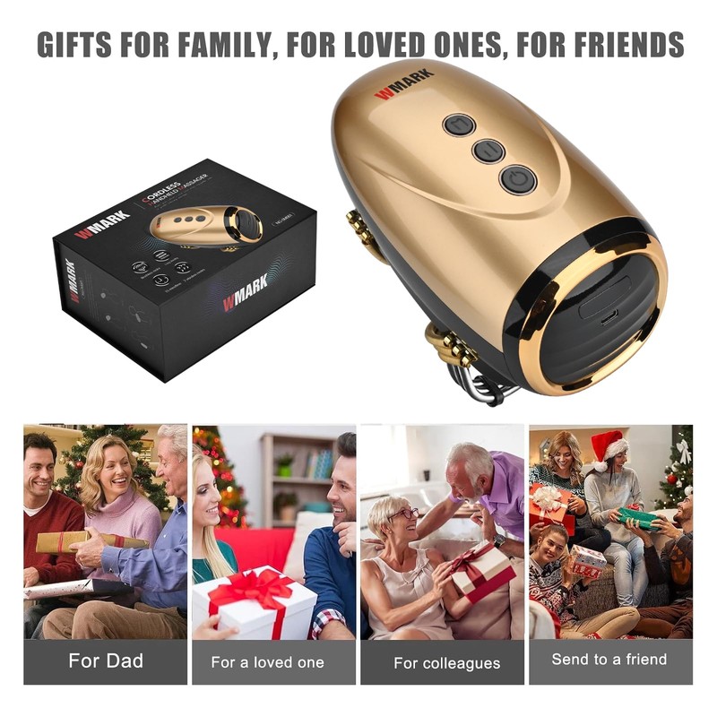 Professional Haircut Massager/Cordless Handheld Massager, Vibration Neck/Legs/Hands/face Massager, 2 Massage