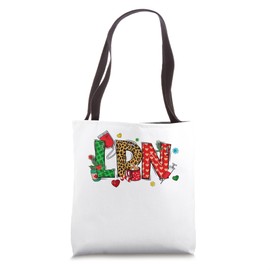 Nurse Life - Merry Christmas, xmas Scrub top, Holiday LPN Tote Bag