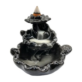 MIKVAR Backflow Incense Cones Burner Waterfall, Ceramic Incense Holders for Home Aromatherapy, Relieve Stress & Creating a Relaxing Ambiance (#1)