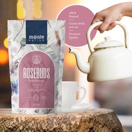 Rose Buds - Monte Nativo (100g) - Dried Rosebuds - Rose Tea - Dried Flowers for Tea - Edible Rose - Tea Gift - Bulgarian Rose - Loose Tea