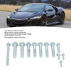 12PCS Transmission Bolt Kit Complete Metal Replacement for Acura B16
