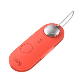 KNOG(ノグ) SCOUT TRAVEL Air Tag Function & Alarm Luggage Tag (Scout Travel Red) Can be found with Apple's "Find" app, sounds an alarm when vibration is detected [Domestic genuine product]