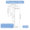 Ymapinc 2.5 Inch Valance Clips for Blinds, 6Pcs Clear Plastic