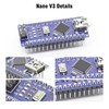 Nano V3.0 Board with Cable, AYWHP 3PCS Nano Board ATmega328P,