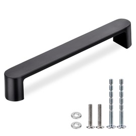 WEAVERBIRD Antique Black Zinc Alloy Kitchen Cabinet Handle Drawer Pull Cupboard Knobs 4Pack with Screws for Furniture & Hardware Handle Door Wardrobe Handle