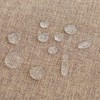 SPRICA Round Tablecloth 200cm Diameter Water Resistant Linen Texture Spill