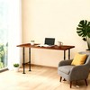 LooftMate Industrial Pipe Table Leg for Bar Height Pub Table,