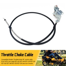 QIEFOAD 946-04830B Throttle Choke Cable Fit for Cub Cadet 38" RZT 42 46 50 54 S L54 L50 L46 L42 Mower Replace 946-04830A 746-04830B