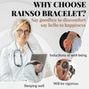 RainSo Magnetic Bracelet for Women Stainless Steel with Crystal Design