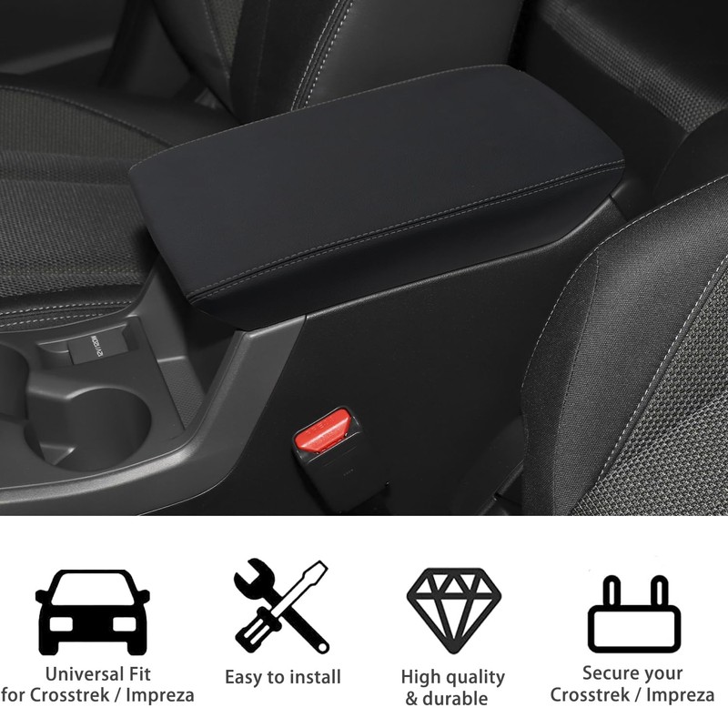 LOCOY Center Console Armrest Cover for Subaru Crosstrek Accessories 2024