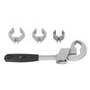 Multifunctional Wrench Double Ended Adjustable Opening Aluminium Alloy for Basin